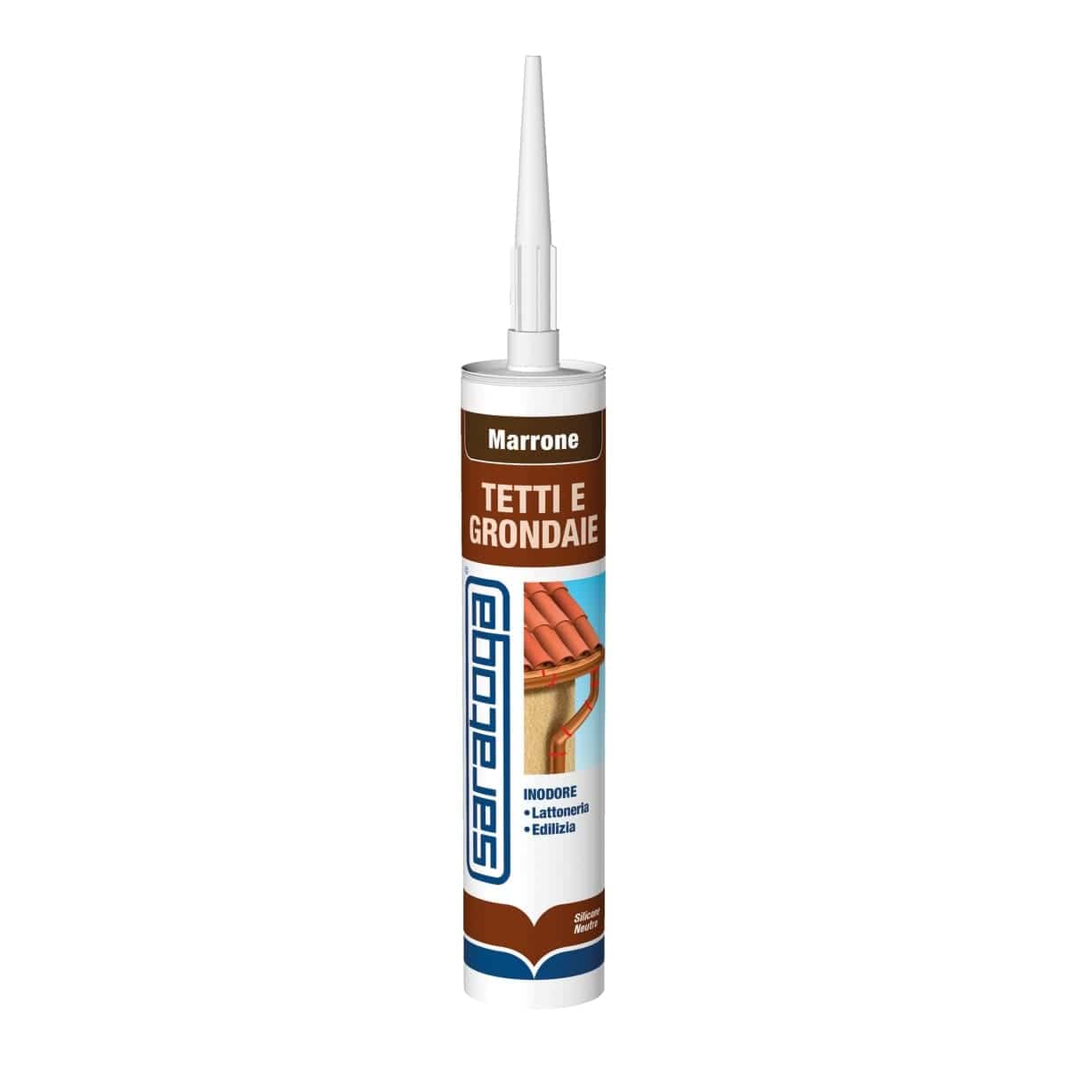 Bricocenter SILICONE FOR EXTERNAL METAL BROWN 280ML