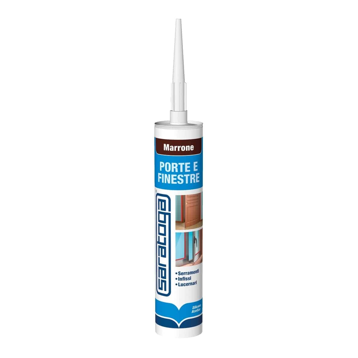 Bricocenter UNIV ACETIC SILICONE 280ML BROWN