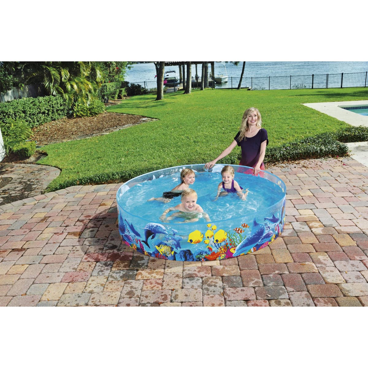 INFLATABLE POOL D.1.83 X38 H - Premium Above Ground Pools from Bricocenter - Just €30.99! Shop now at Maltashopper.com