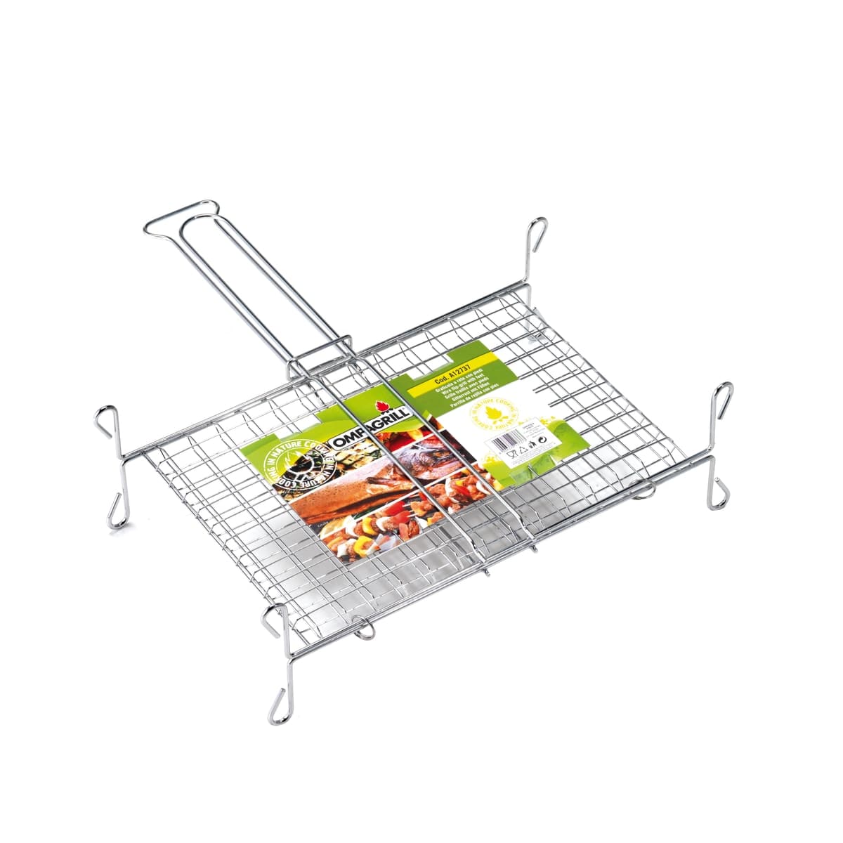 MESH GRILL WITH BARBECUE FEET 40X35CM