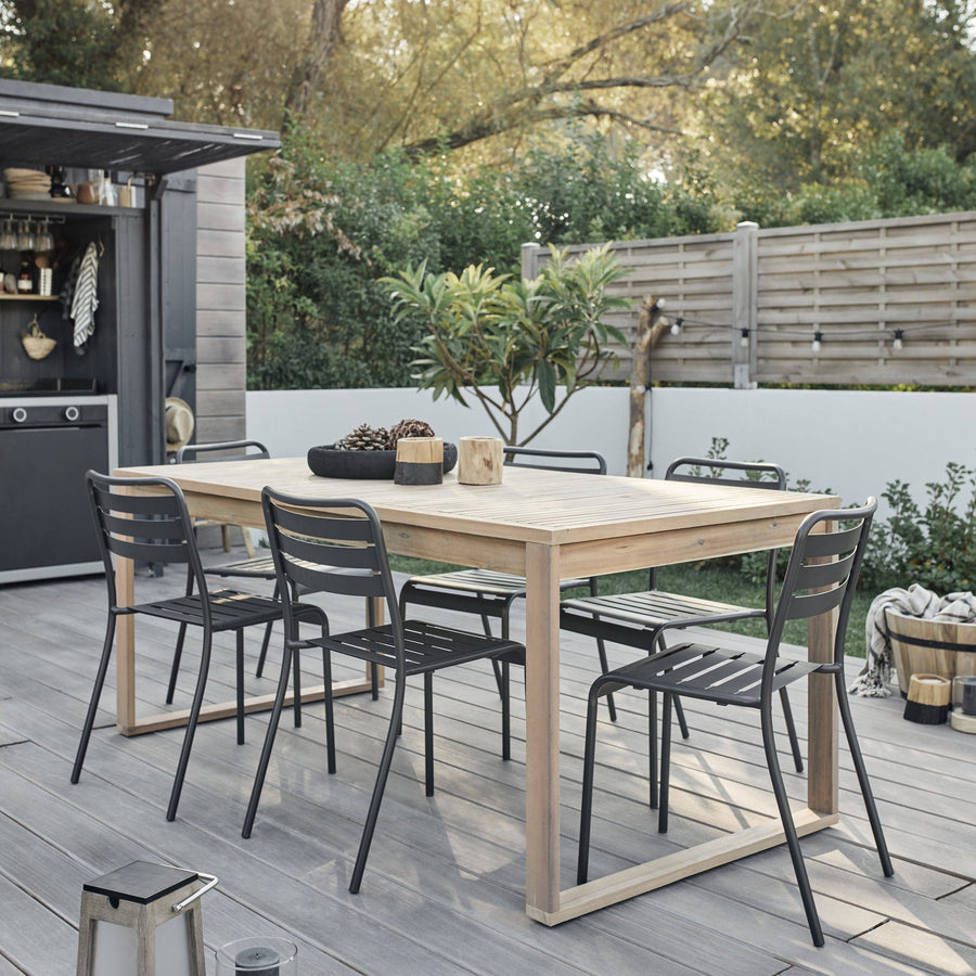 Bricocenter DINING CHAIR CAFE STEEL ANTHRACITE