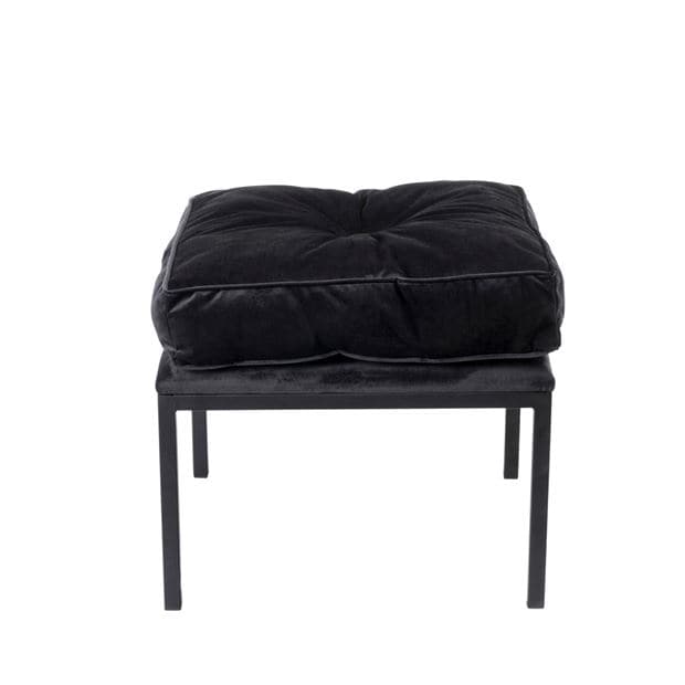 Casa BUTON Black pouf H 37 x W 45 x D 45 cm