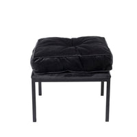 BUTON Black pouf H 37 x W 45 x D 45 cm - best price from Maltashopper.com CS638190