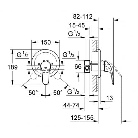 GROHE START ECO/SWIFT CONCEALED SHOWER MIXER - best price from Maltashopper.com BR430100324