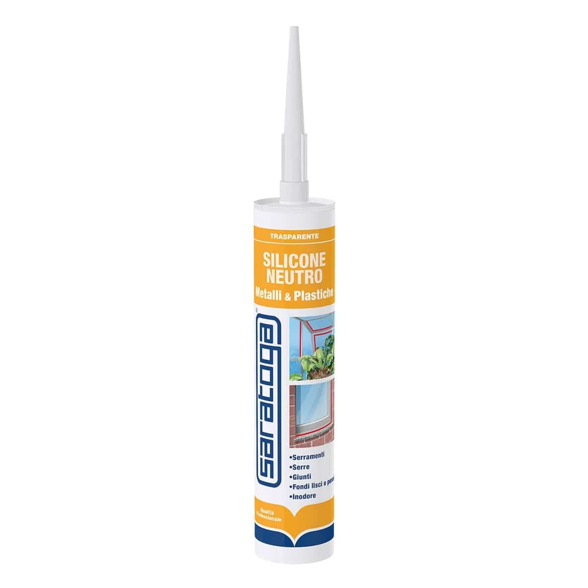 Bricocenter SILICONE FOR PLASTIC METAL TRANSP 280ML