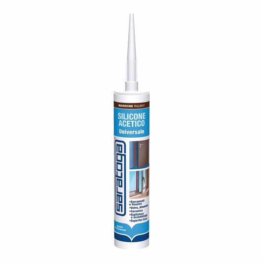 Bricocenter UNIV ACETIC SILICONE 280ML BROWN