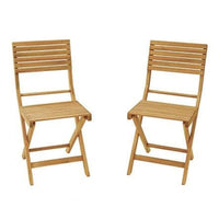SOLIS NATIALAL - Set of 2 folding Chairs - wood Acacia 38x51xh81 - best price from Maltashopper.com BR500011222
