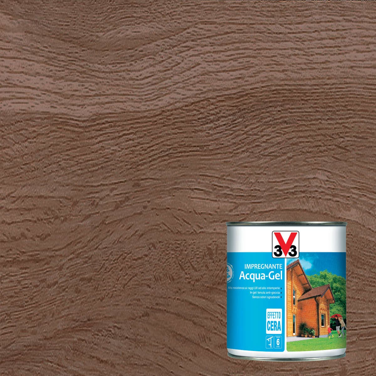 WOOD IMPREGNATING AGENT WATER GEL DARK WALNUT 750ML - best price from Maltashopper.com BR470001992