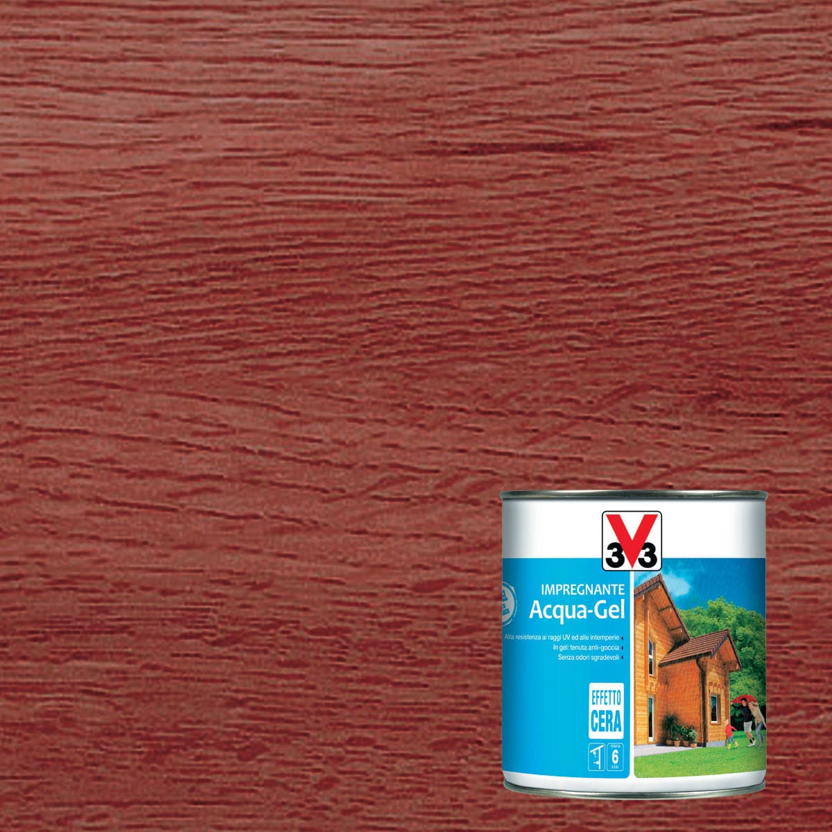 WOOD IMPREGNATING AGENT WATER GEL MAHOGANY 750ML - best price from Maltashopper.com BR470001988