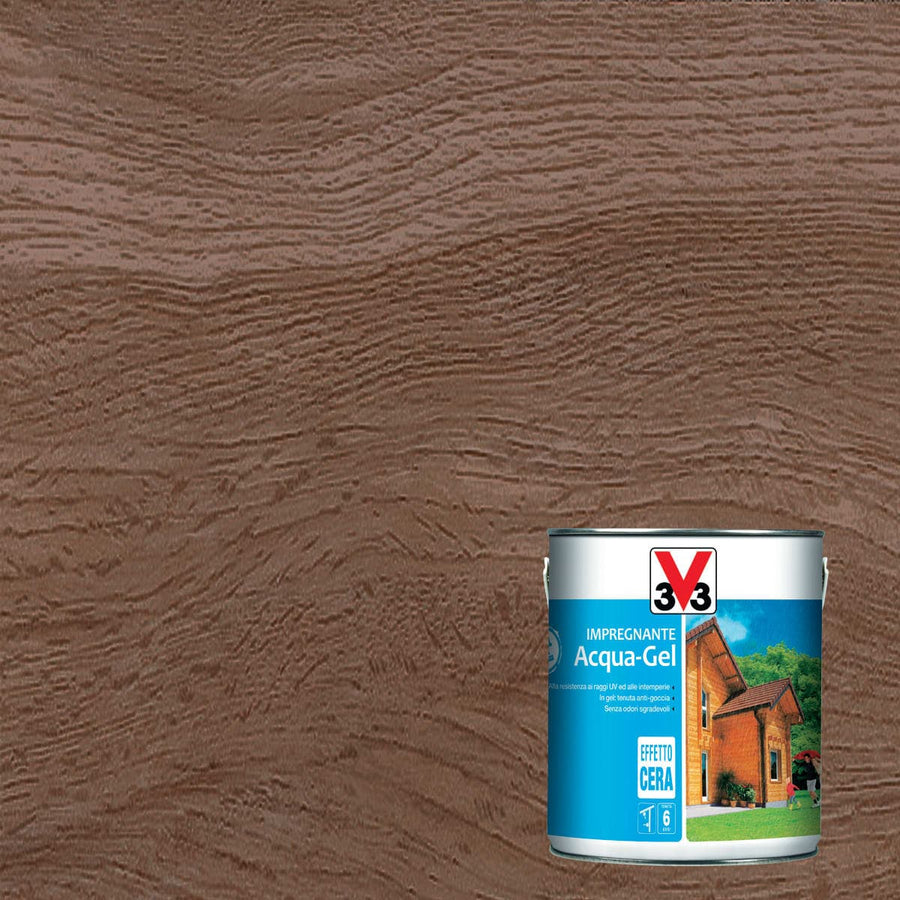 Bricocenter WOOD IMPREGNATING AGENT WATER GEL DARK WALNUT 2.5LT