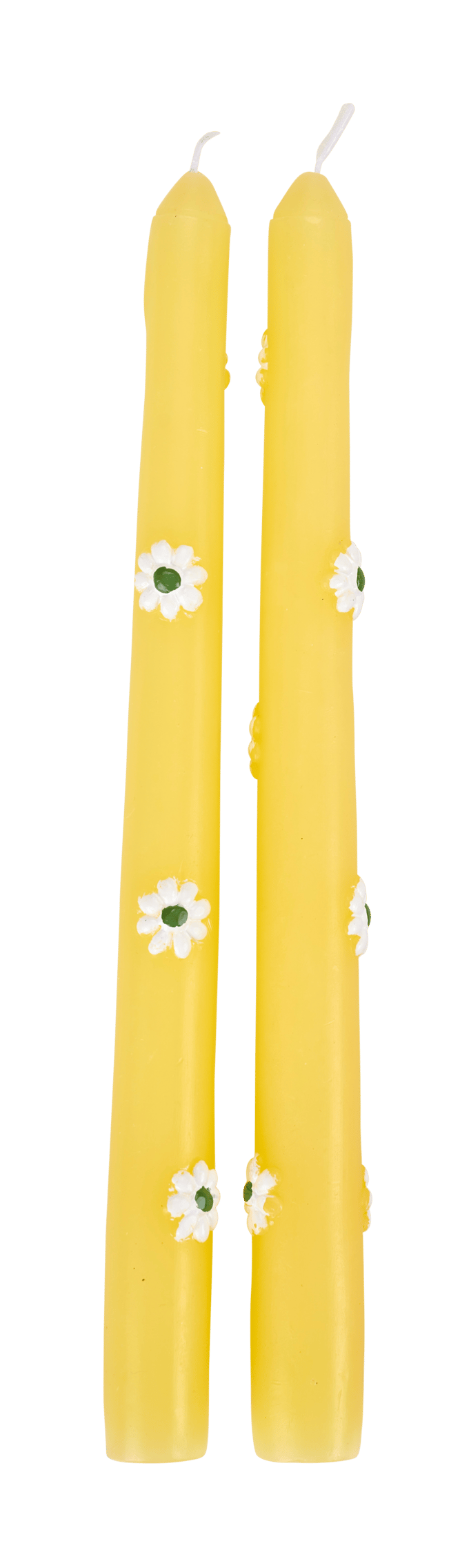 MAGRITTE set of 2 candles, yellow - best price from Maltashopper.com CS679812-YELLOW