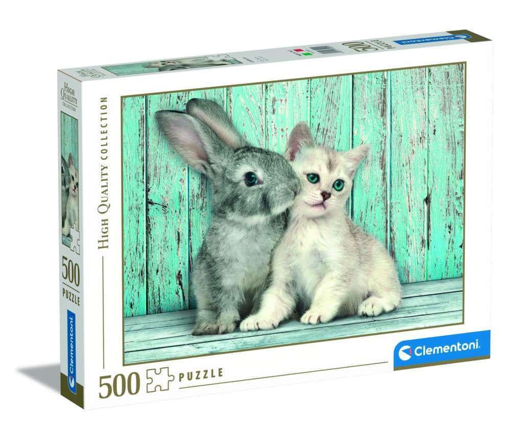 500 Piece Puzzle - Cat & Bunny