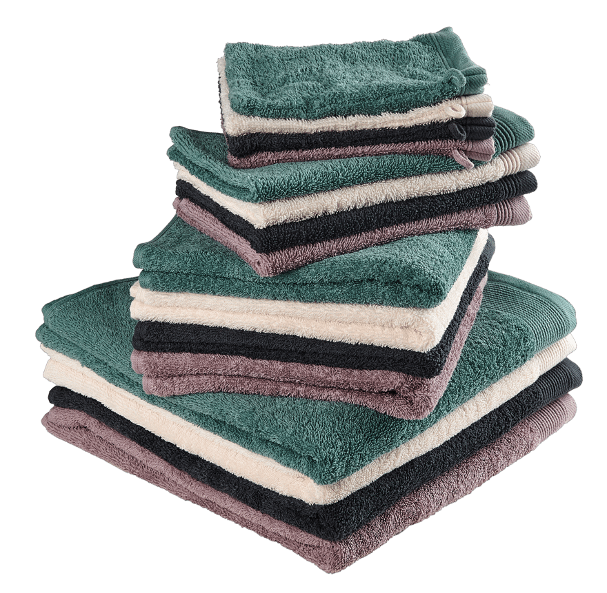 Casa RECYCLE S/2 WASHCLOTHS ANTH