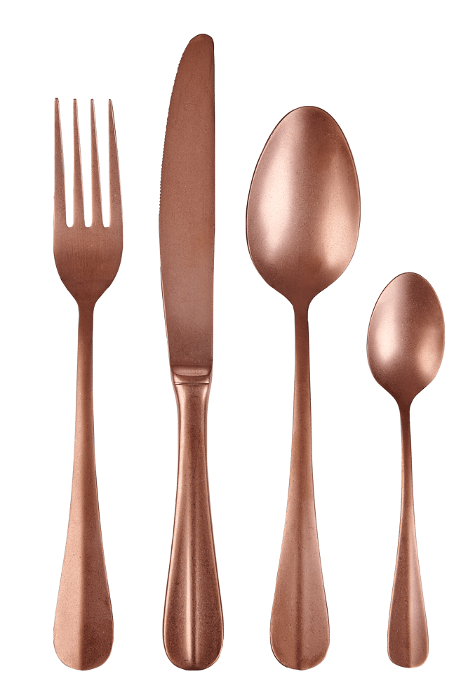 GRACE Cutlery 16 pieces copper - Premium  from Casa - Just €59.99! Shop now at Maltashopper.com