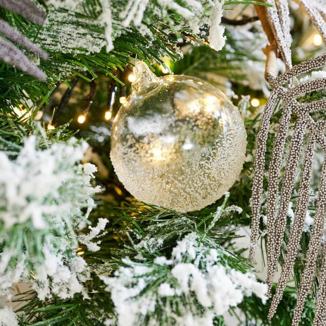 SPRINKLE Transparent Christmas ballØ 8 cm - best price from Maltashopper.com CS676228