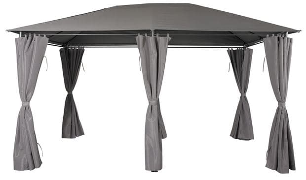 NEW PROVENCE Garden gazebo taupe H 265 x W 400 x D 300 cm - best price from Maltashopper.com CS491953