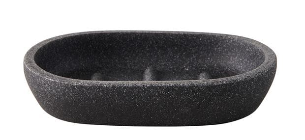 MOON Dark gray soap dish H 2 x W 13 x D 9 cm