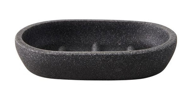 MOON Dark gray soap dish H 2 x W 13 x D 9 cm - best price from Maltashopper.com CS668416