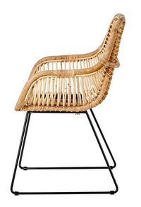 ROTAN Natural table chair H 87 x W 55 x D 54 cm - best price from Maltashopper.com CS661717