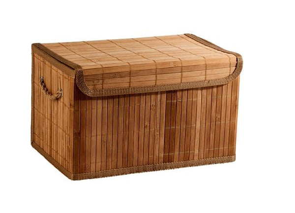 ZEN Storage basket with natural handles, H 20 x W 33 x L 22 cm