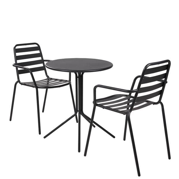 OLAV Black bistro table H 70 cm - Ø 60 cm - best price from Maltashopper.com CS669501