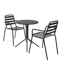 LIVA Black bistro chair H 79.5 x W 52.3 x D 56.3 cm - best price from Maltashopper.com CS670187