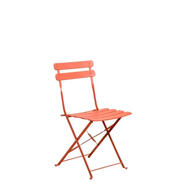 IMPERIAL Coral red bistro chair H 82 x W 42 x D 46.5 cm