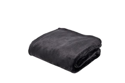 FLANNEL Dark gray plaid W 150 x L 200 cm
