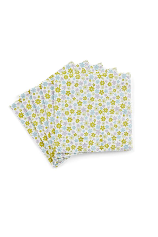 BLOOM Set of 20 multicoloured napkins