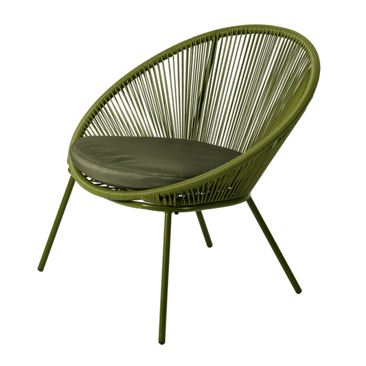 PAPAYO Lounge Chair with Green Pillow - best price from Maltashopper.com CS678832