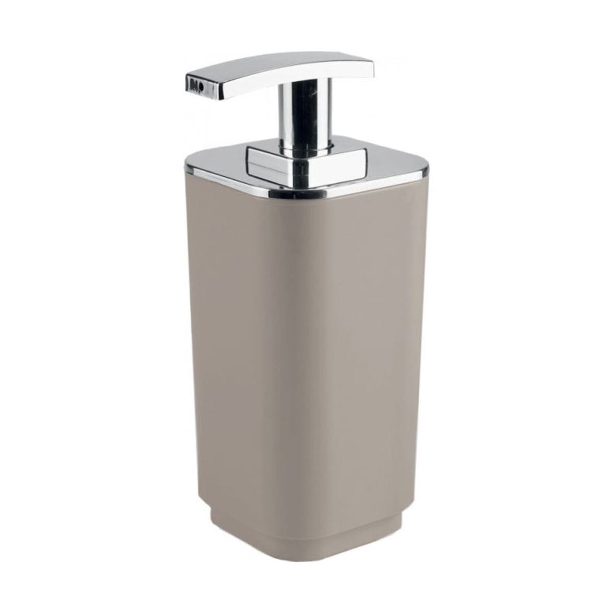 SOAP DISPENSER BEIGE SQUARE