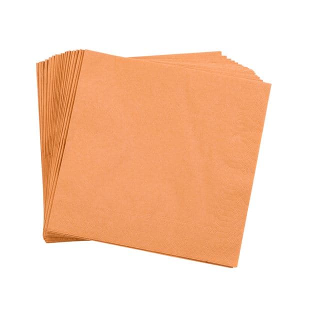 UNI set of 20 brown napkins W 40 x L 40 cm - best price from Maltashopper.com CS621509