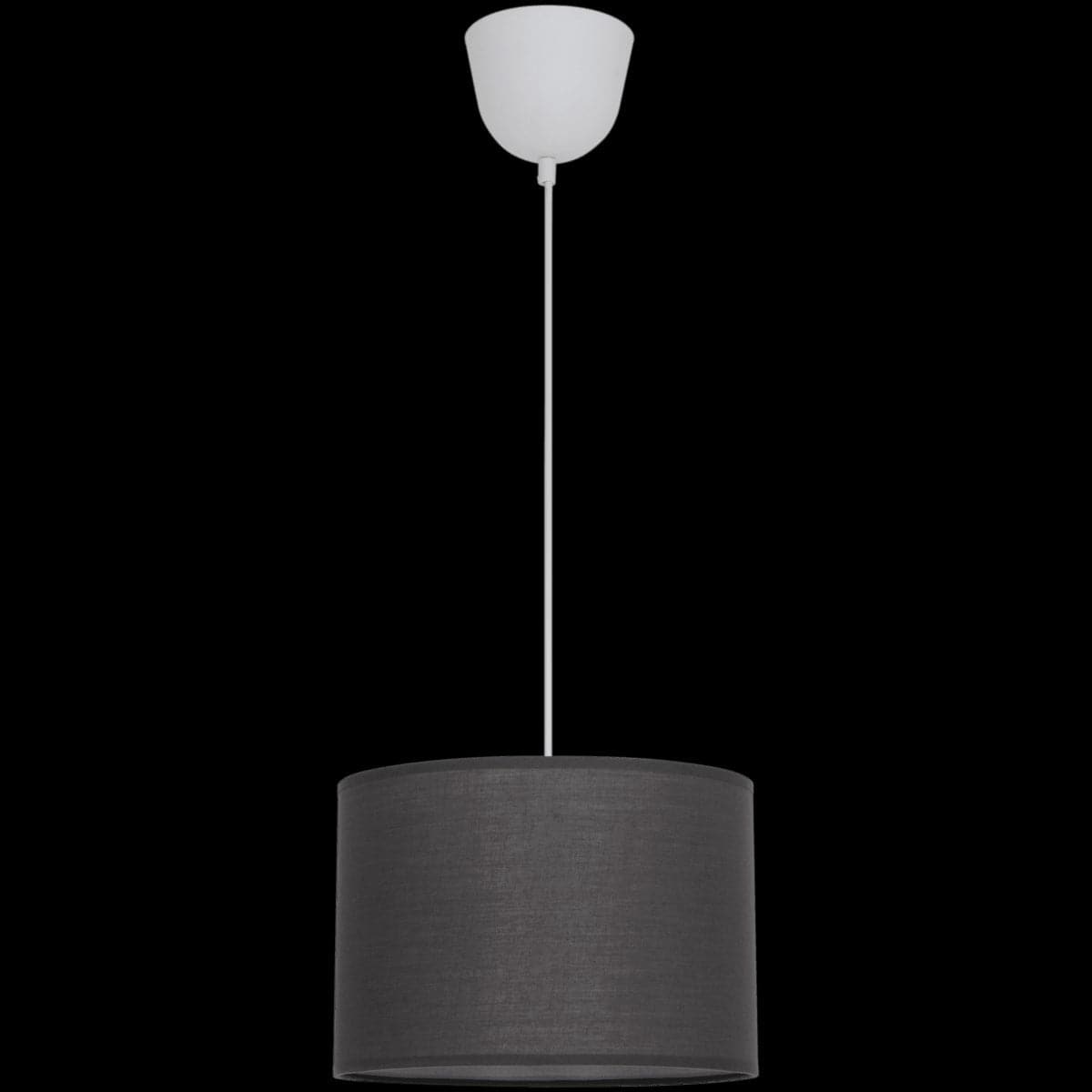 SITIA CHANDELIER FABRIC GREY D29 E27=60W - best price from Maltashopper.com BR420003104