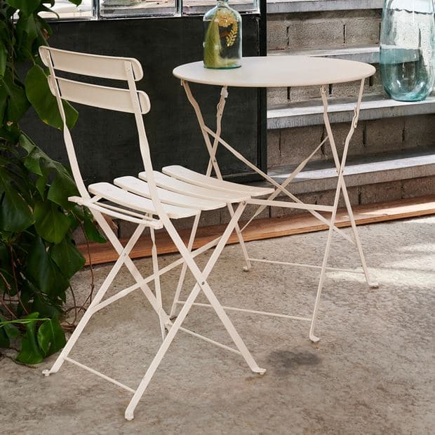 Casa IMPERIAL Folding chair sand, H 82 x W 42 x D 46,5 cm