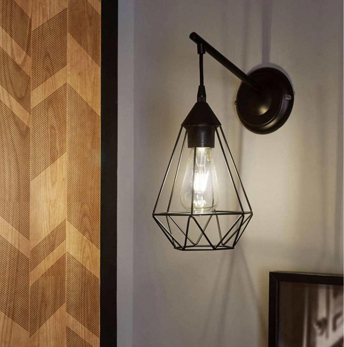 Bricocenter WALL LIGHT BYRON METAL BLACK 15.5X27.5 E27=60W