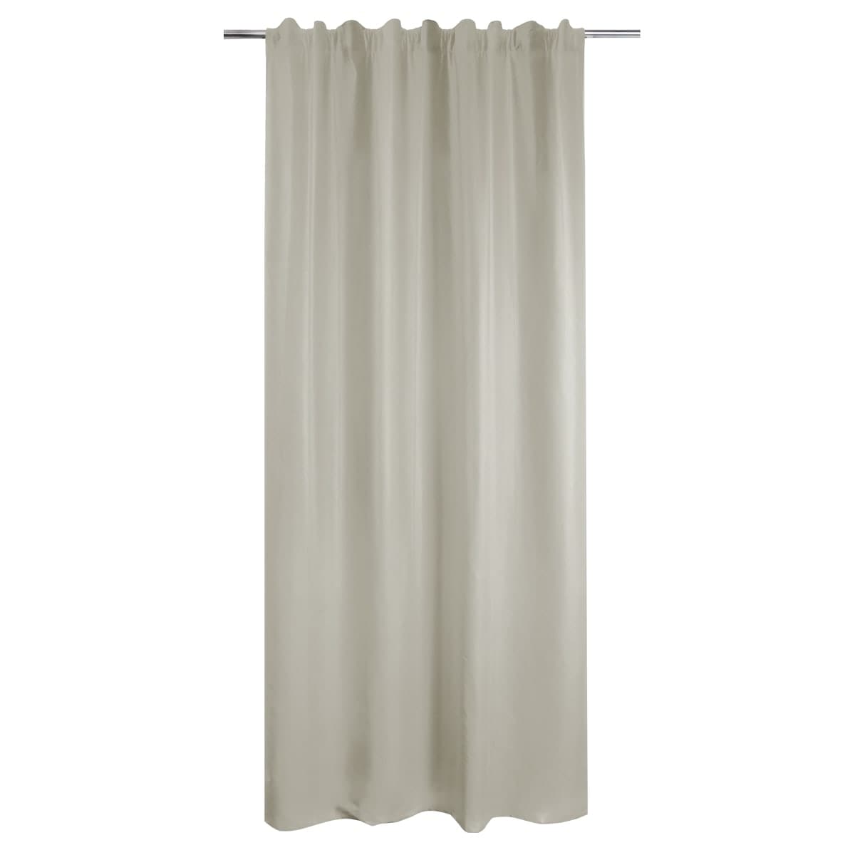 PROTECT ECRU OPAQUE CURTAIN 135X280CM WEBBING AND CONCEALED HANGING LOOP - best price from Maltashopper.com BR480009569