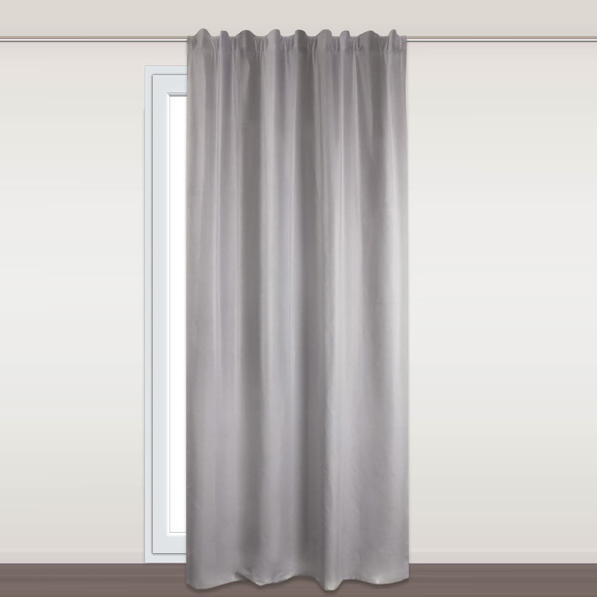 PROTECT GREY OPAQUE CURTAIN 135X28OCM WEBBING AND CONCEALED LOOP - best price from Maltashopper.com BR480009571