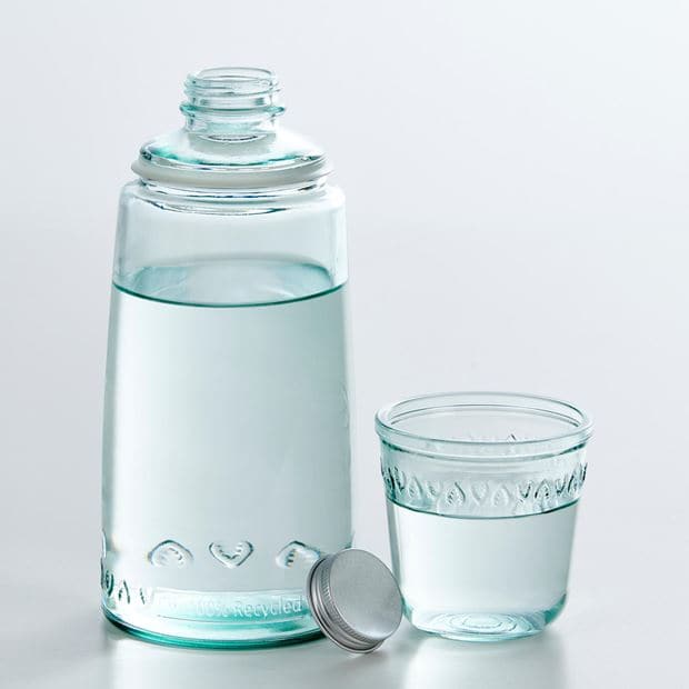ON THE GO Bottle and transparent glass H 26 cm - Ø 10 cm - best price from Maltashopper.com CS658378