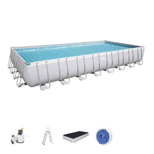 POWER STEEL Pool 9.56m X 4.88m X 1.32m - best price from Maltashopper.com BR500012680