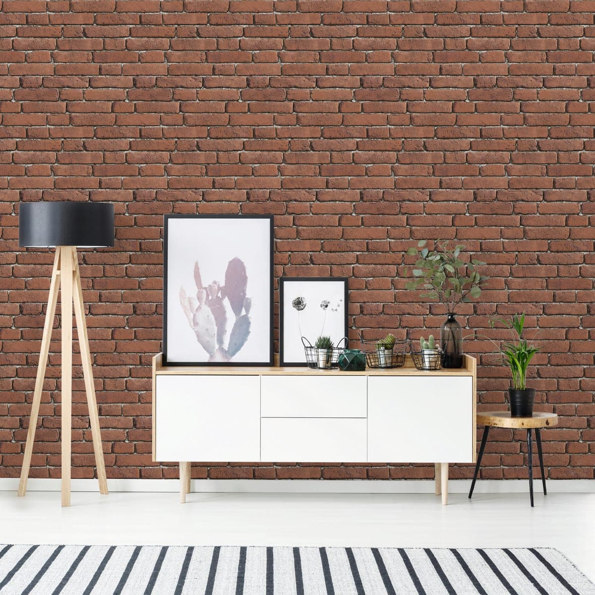 Bricocenter WALLPAPER ANTIQUE RED BRICK 53CMX10.5M