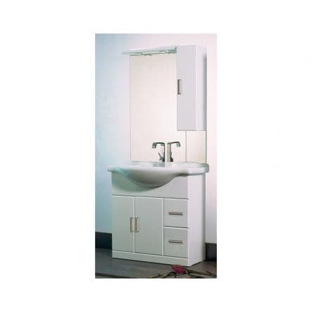 Bricocenter CRETA BATHROOM CABINET W 85 D 33.5 H 190 CM LED LIGHTING