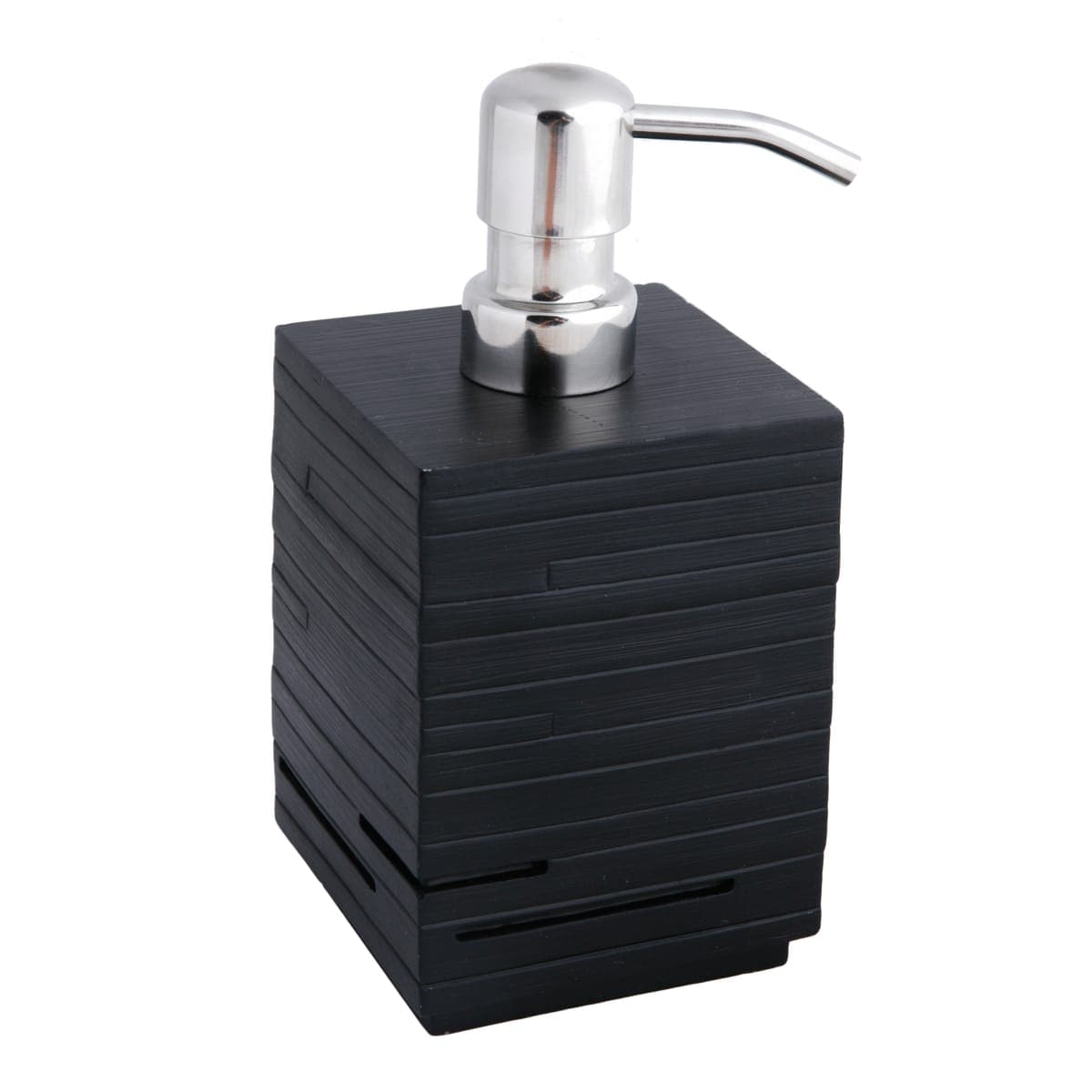 Bricocenter SOAP DISPENSER QUADROTTO BLACK RESIN