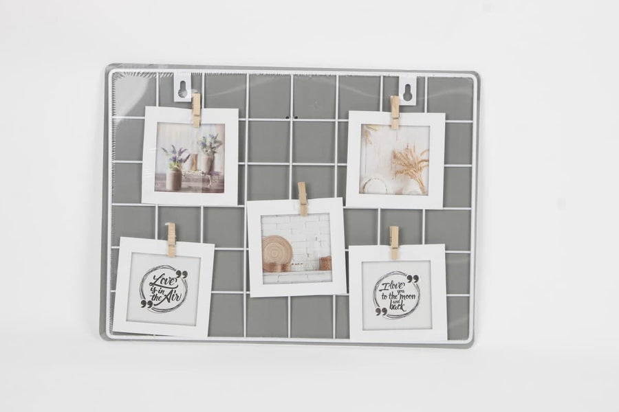 Bricocenter HAWAII NOTICE BOARD 5 PLACES 28X38CM METAL WHITE