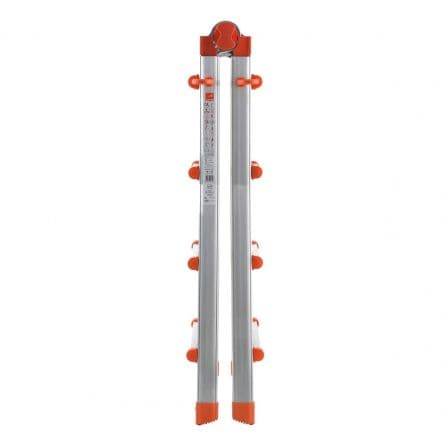 ALUMINIUM TELESCOPIC LADDER 4+4 - CAPACITY 100KG - best price from Maltashopper.com BR450001669