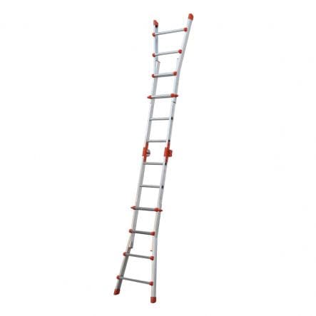 ALUMINIUM TELESCOPIC LADDER 4+4 - CAPACITY 100KG - best price from Maltashopper.com BR450001669