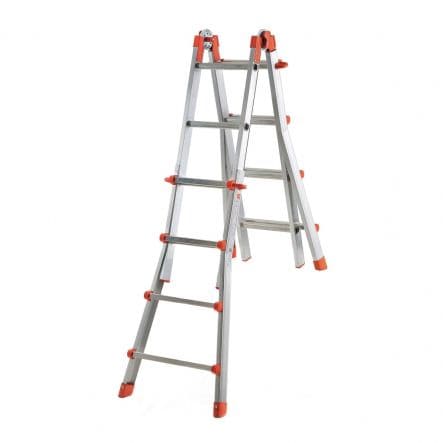 Bricocenter ALUMINIUM TELESCOPIC LADDER 4+4 - CAPACITY 100KG