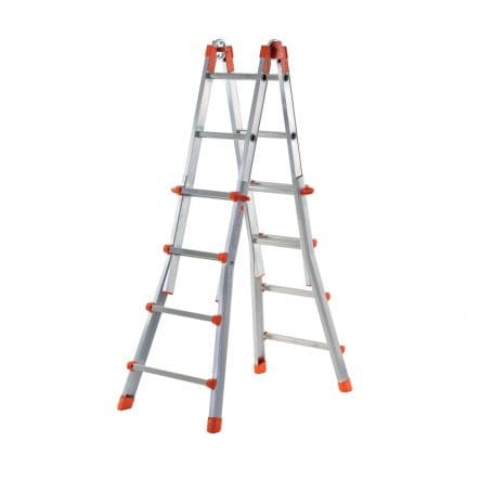 ALUMINIUM TELESCOPIC LADDER 4+4 - CAPACITY 100KG