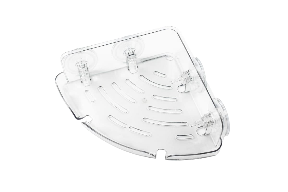 AIR CORNER PLASTIC SHOWER SHELF WITH SUCTION CUP - best price from Maltashopper.com BR430007783