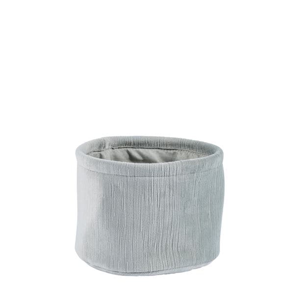VERDA Gray storage basket H 12 cm - Ø 16 cm