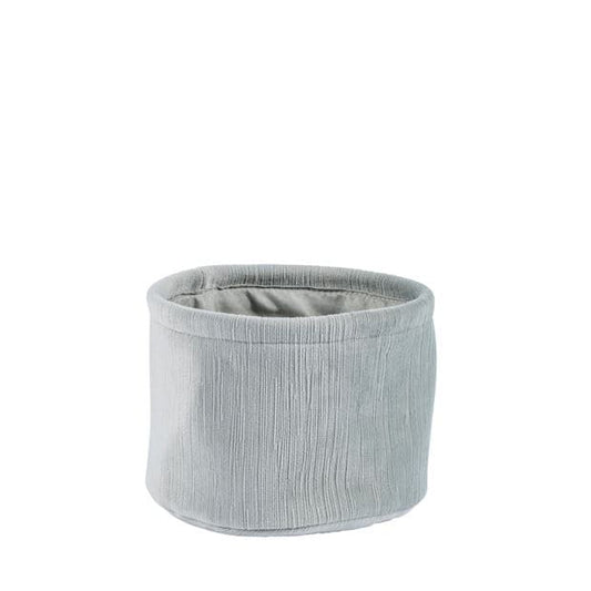 VERDA Gray storage basket H 12 cm - Ø 16 cm - best price from Maltashopper.com CS647430